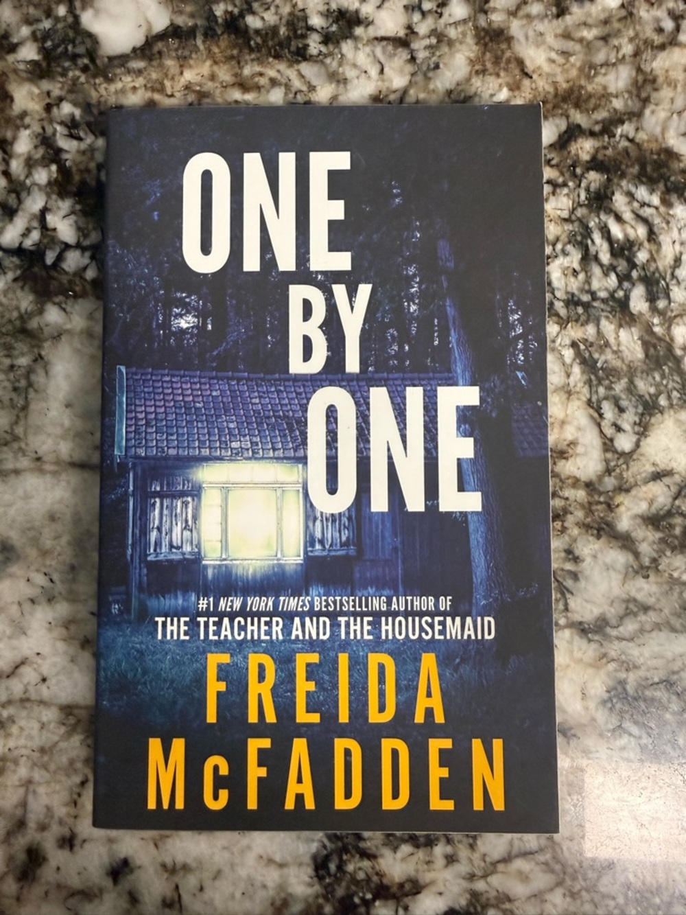 Freida McFadden One by One - Blue paperback Book
